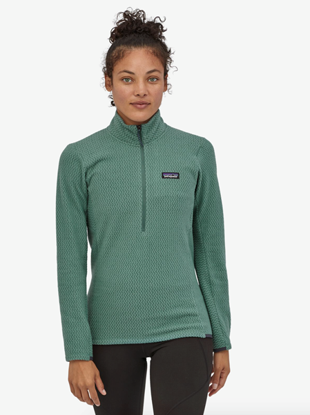 Bilde av PATAGONIA Womens R1 Air Zip Neck Regen Green