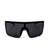 Bilde av TROPICAL VIBES Oversized Retro Shades Matte Black/Dark Smoke