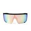 Bilde av TROPICAL VIBES Oversized Retro Shades Matte Black/Sakura Pink Mirror