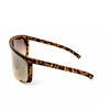 Bilde av TROPICAL VIBES Oversized Retro Shades Matte Leopard/Bronze Mirror