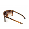 Bilde av TROPICAL VIBES Oversized Retro Shades Matte Leopard/Bronze Mirror