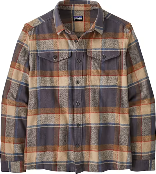 Bilde av PATAGONIA Fjord Flannel Shirt(M) Sunrise Ridge/Forge Grey