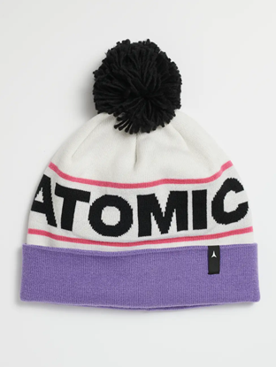 Bilde av ATOMIC Alps Pom Beanie 242 Bright White/Dahlia Purple